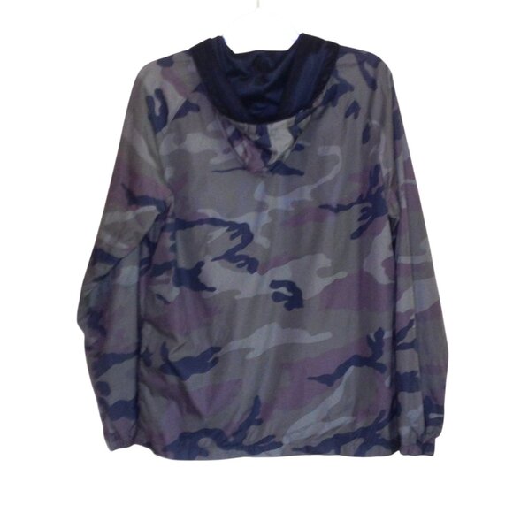 Obey Hooded Camo Lightweight Windbreaker Jacket Small - Picture 2 of 5
